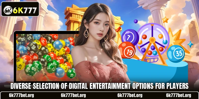 Diverse selection of digital entertainment options for players Diverse selection of digital entertainment options for players
