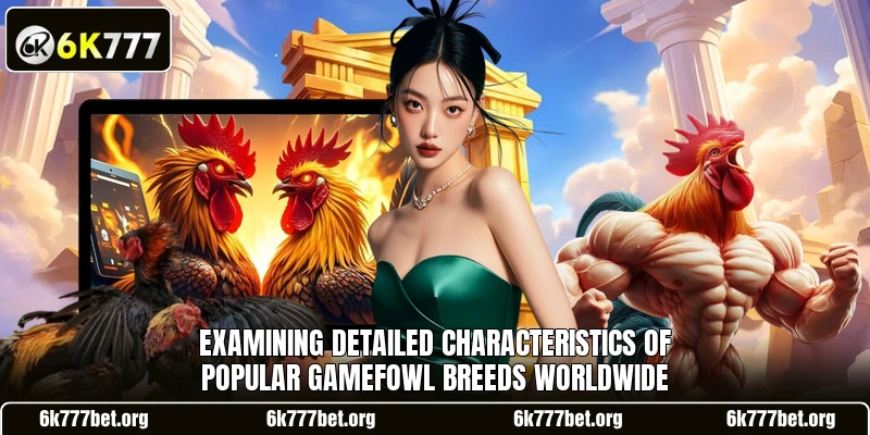 Examining detailed characteristics of popular gamefowl breeds worldwide