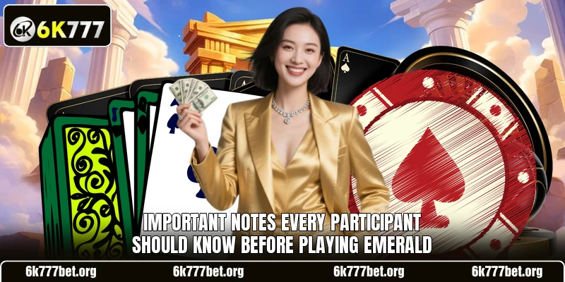 Important notes every participant should know before playing Emerald Important notes every participant should know before playing Emerald