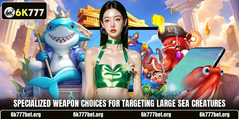 Specialized weapon choices for targeting large sea creatures Specialized weapon choices for targeting large sea creatures