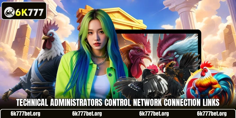 Technical administrators control network connection links