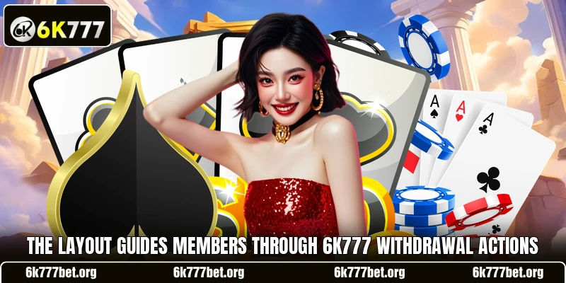 The layout guides members through 6k777 withdrawal actions The layout guides members through 6k777 withdrawal actions