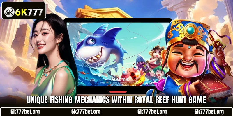 Unique fishing mechanics within Royal Reef Hunt game Unique fishing mechanics within Royal Reef Hunt game